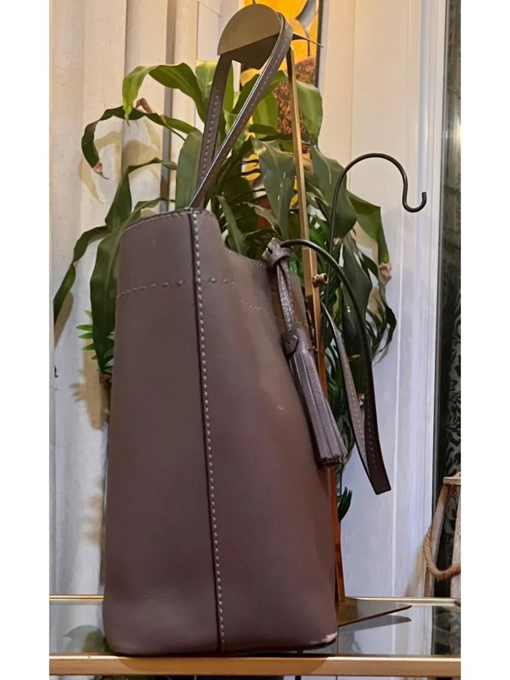 ✺ AUTHENTIC TORY BURCH TAUPE MCGRAW SHOULDER BAG